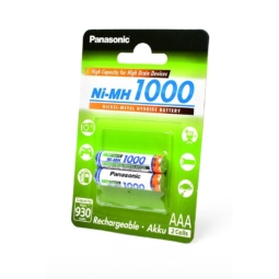 Аккумулятор Panasonic R03 1000mAh Ni-Mh BL-2 (24)(120)