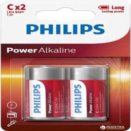 Батарейка Philips power LR14 BL-2 (24)(72)