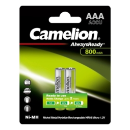 Аккумулятор Camelion always ready R03 800mAh Ni-Mh BL-2 (24)