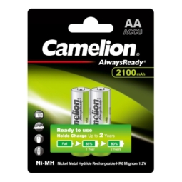 Аккумулятор Camelion always ready R6 2100mAh Ni-Mh BL-2 (24)