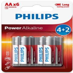 Батарейка Philips power LR6 BL-6 (72)(216)