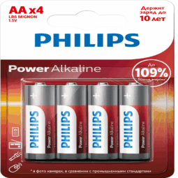 Батарейка Philips power LR6 BL4 (48)(144)