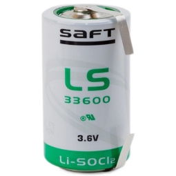 Батарейка Saft LS33600 CNR (D) 3.6V + лепестковые выводы (1)(22)