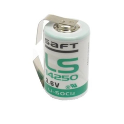 Батарейка Saft LS14250 CNR (1/2АА) 3.6V + лепестковые выводы (1)(50)(250)