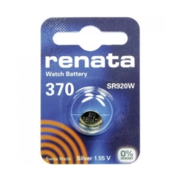 Батарейка Renata R370 (SR920W, 1.55V, 38mAh, 9.5x2.1mm) BL-1 (10)(100)