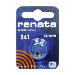 Батарейка Renata R341 (SR714SW, 1.55V, 15mAh, 7.9x1.4mm) BL-10 (100)