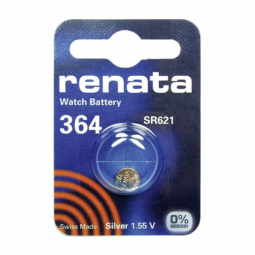 Батарейка Renata R364 (SR621SW, 1.55V, 22mAh, 6.8x2.1mm) 10box (100)