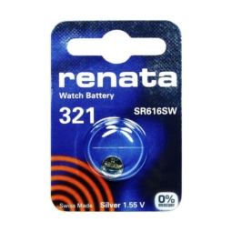 Батарейка Renata R321 (SR616SW, 1.55V, 14.5mAh, 6.8x1.6mm) 10box (100)