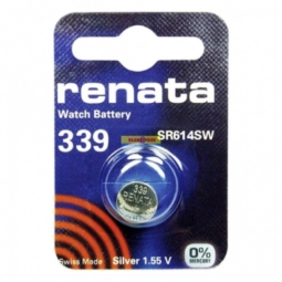 Батарейка Renata R339 (SR614SW, 6.8x1.4mm, 11mAh 1.55V) BL-1 (10)(100)