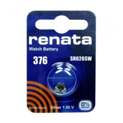 Батарейка Renata R376 (SR626W, 1.55V, 30mAh,  6.8x2.6mm) BL-1 (10)(100)