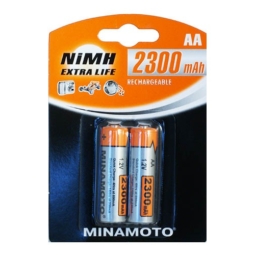 Аккумулятор Minamoto HR6 NiMh 2300mAh 1.2V BL2 (52)(312)