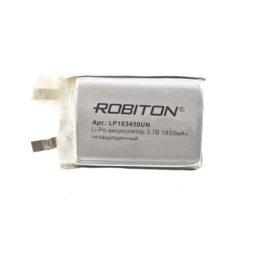 Аккумулятор Robiton LP103450UN 1850mAh 3,7V Li-Po без защиты (1)(250)