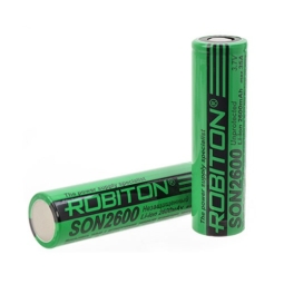 Аккумулятор Robiton 18650 2600mah 3.7V Li-ion SON2600 IMR PB1 (96)(192)