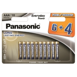 Батарейка Panasonic LR03 everyday power BL6+4 (120)(43200)