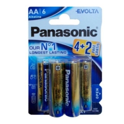 Батарейка Panasonic LR6 evolta BL-4+2 (72)
