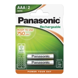 Аккумулятор Panasonic R03 dect 750mAh Ni-Mh BL-2 (24)(120)