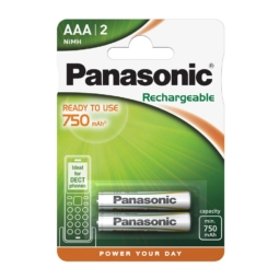 Аккумулятор Panasonic R03 ready to use 750mAh Ni-Mh BL-2 (24)(120)
