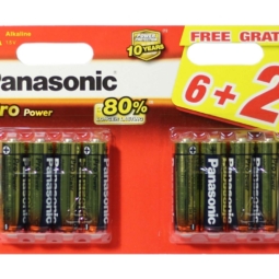 Батарейка Panasonic LR6 pro power BL-6+2 promo (96)(34560)