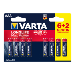 Батарейка Varta LR03 Longlife Max Power (4703) BL6+2 (160)