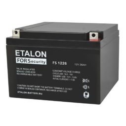 Аккумулятор ETALON FS 1226 Свинцово-кислотный 12V 26Ah (1)
