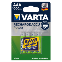 Аккумулятор Varta HR03 Power 1000mAh NiMh BL4 (40)(200)