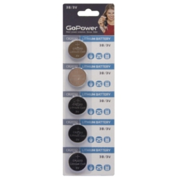 Батарейка GoPower CR2032 BL5 (100)(2000)