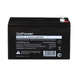 Аккумулятор GoPower LA-1270/security 12V 7Ah клеммы T2/ F2 (5)