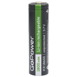 Аккумулятор GoPower 18650/HT Li-Ion 3.7V 1800mAh б/з PB1 (80)(160)