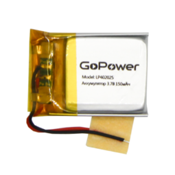 Аккумулятор GoPower LP402025 Li-Pol 3.7V 150mAh PB1
