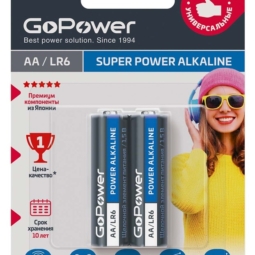 Батарейка GoPower LR6 BL2 (24)(480)