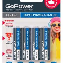 Батарейка GoPower LR6 BL4 (48)(576)