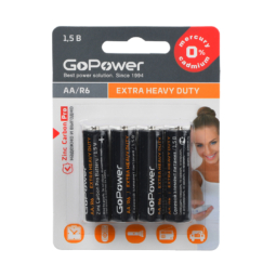 Батарейка GoPower R6 BL4 (48)(576)