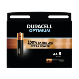 Батарейка Duracell LR6 Optimum (OP1500) BL8 (64)
