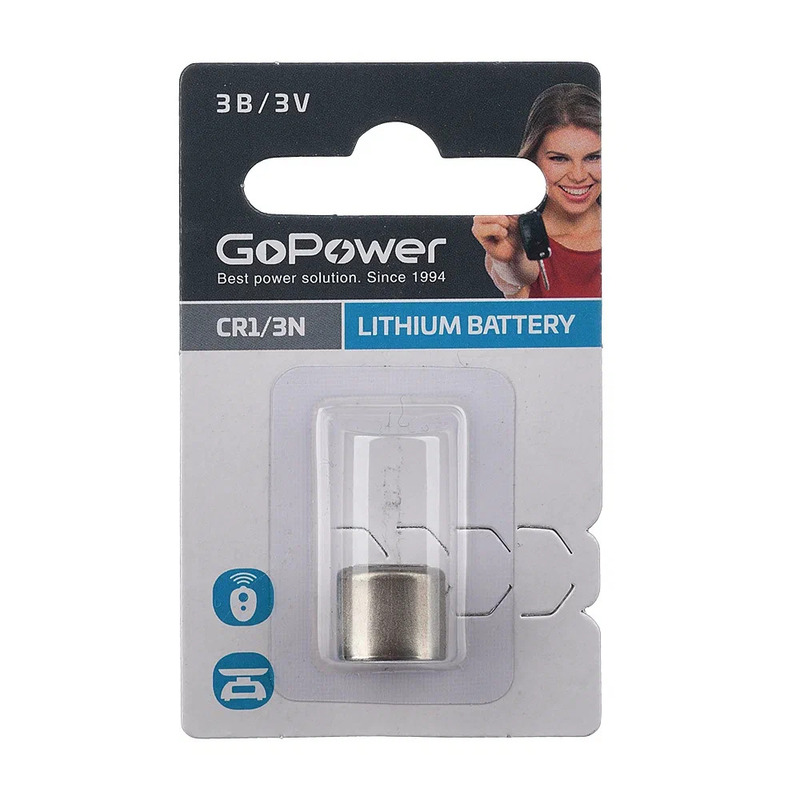 Батарейка GoPower CR1/3N BL1 (20)(500) купить оптом