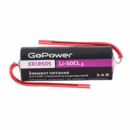 Батарейка GoPower ER18505 (A) Li-SOCl2 3.6V PB1 аксиал (20)(200)