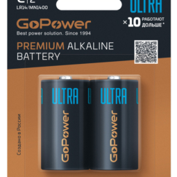 Батарейка GoPower Ultra LR14 C BL2 (12)(192)