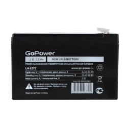 Аккумулятор GoPower LA-1272 12V 7,2Ah