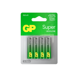 Батарейка GP LR6 (15A, AA) Super 1.5V BL4 (40)(320)