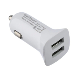 Автомобильное зарядное устройство GoPower GPC06-2U 2USB белый