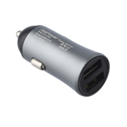 Автомобильное зарядное устройство GoPower GPC07-2U 2USB серый