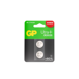 Батарейка GP CR2025 Ultra plus 3V BL2 (20)(720)
